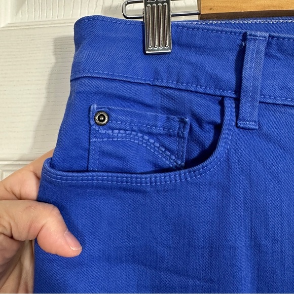 NYDJ size 10 blue ankle pants, cotton blend, fall, transitional, summer, casual - Picture 3 of 12